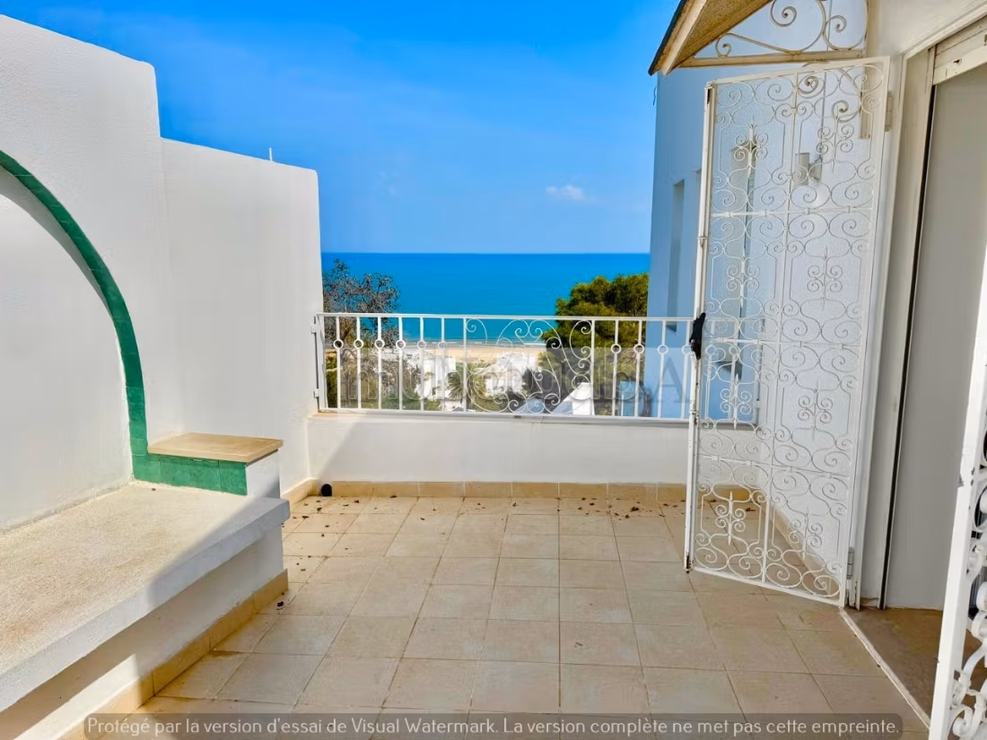 Villa S3 vue mer&piscine à louer à la Marsa
