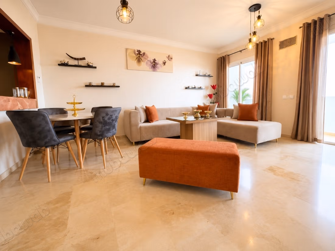 Affitto appartamento a Secteur Touristique. 2 belle camere da letto. Terrazzo e giardino