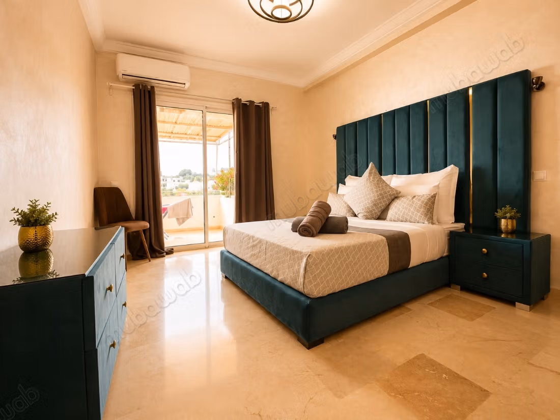 Affitto appartamento a Secteur Touristique. 2 belle camere da letto. Terrazzo e giardino