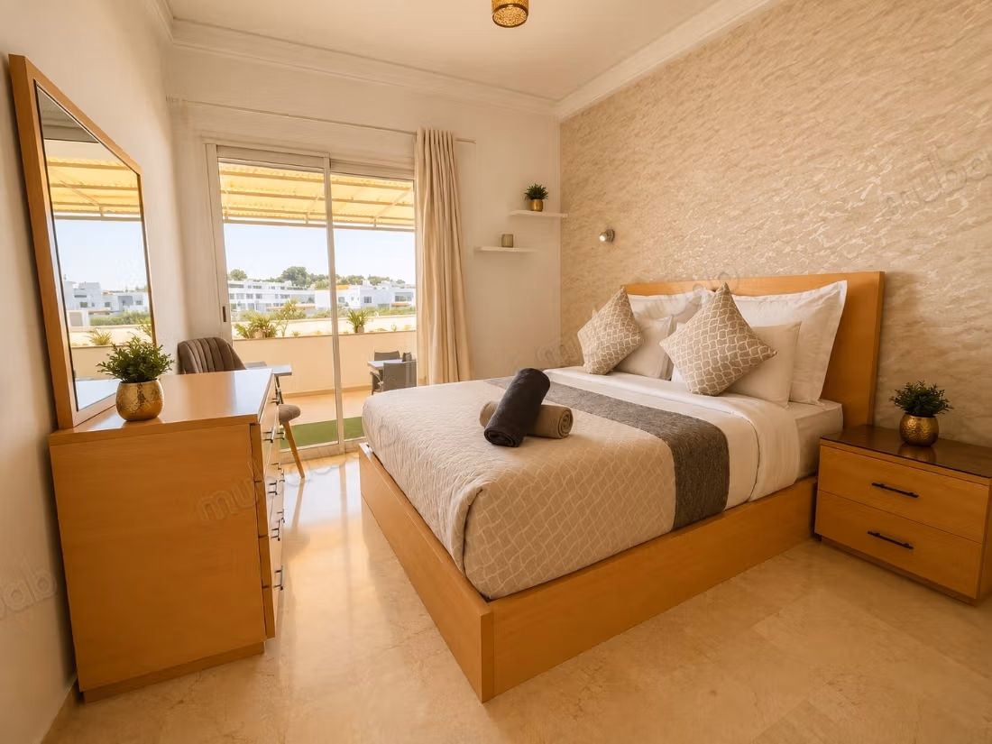 Affitto appartamento a Secteur Touristique. 2 belle camere da letto. Terrazzo e giardino