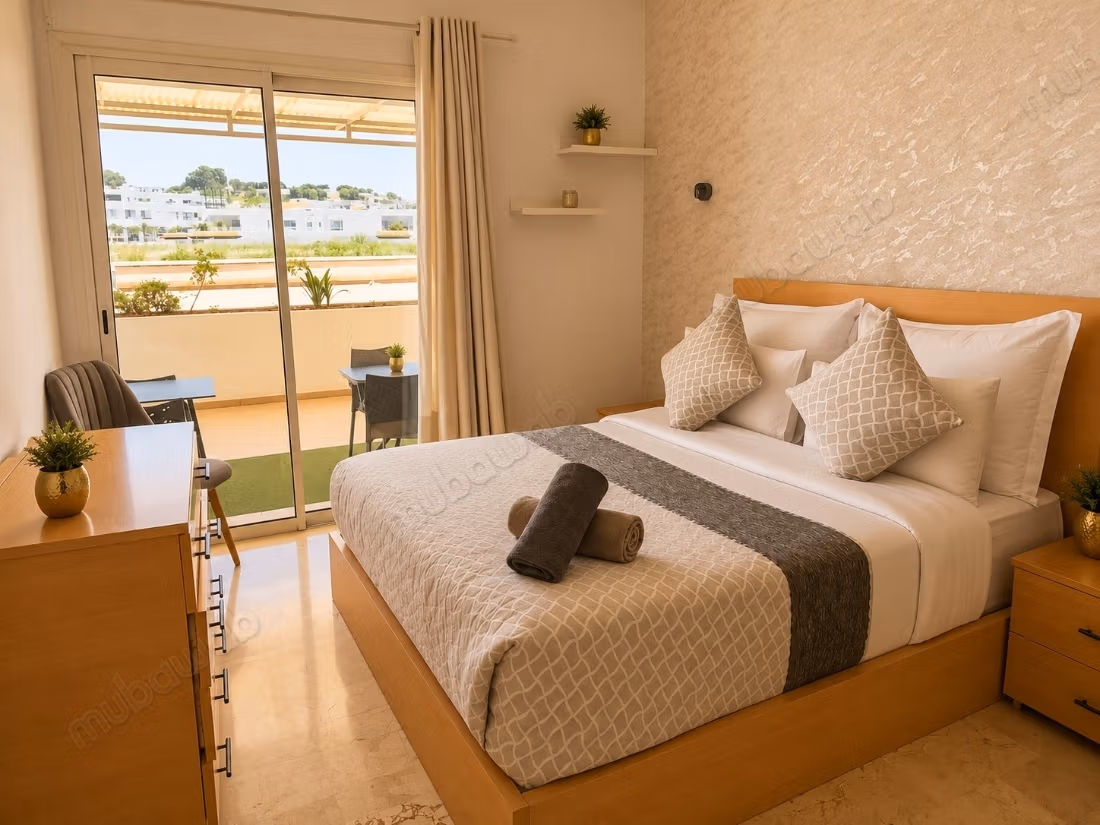 Affitto appartamento a Secteur Touristique. 2 belle camere da letto. Terrazzo e giardino