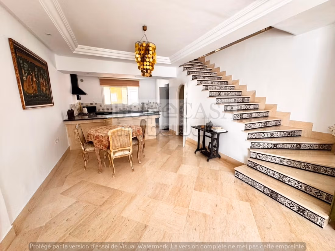 Duplex S3 arredato con terrazza in affitto nel cuore di Sidi Bousaid