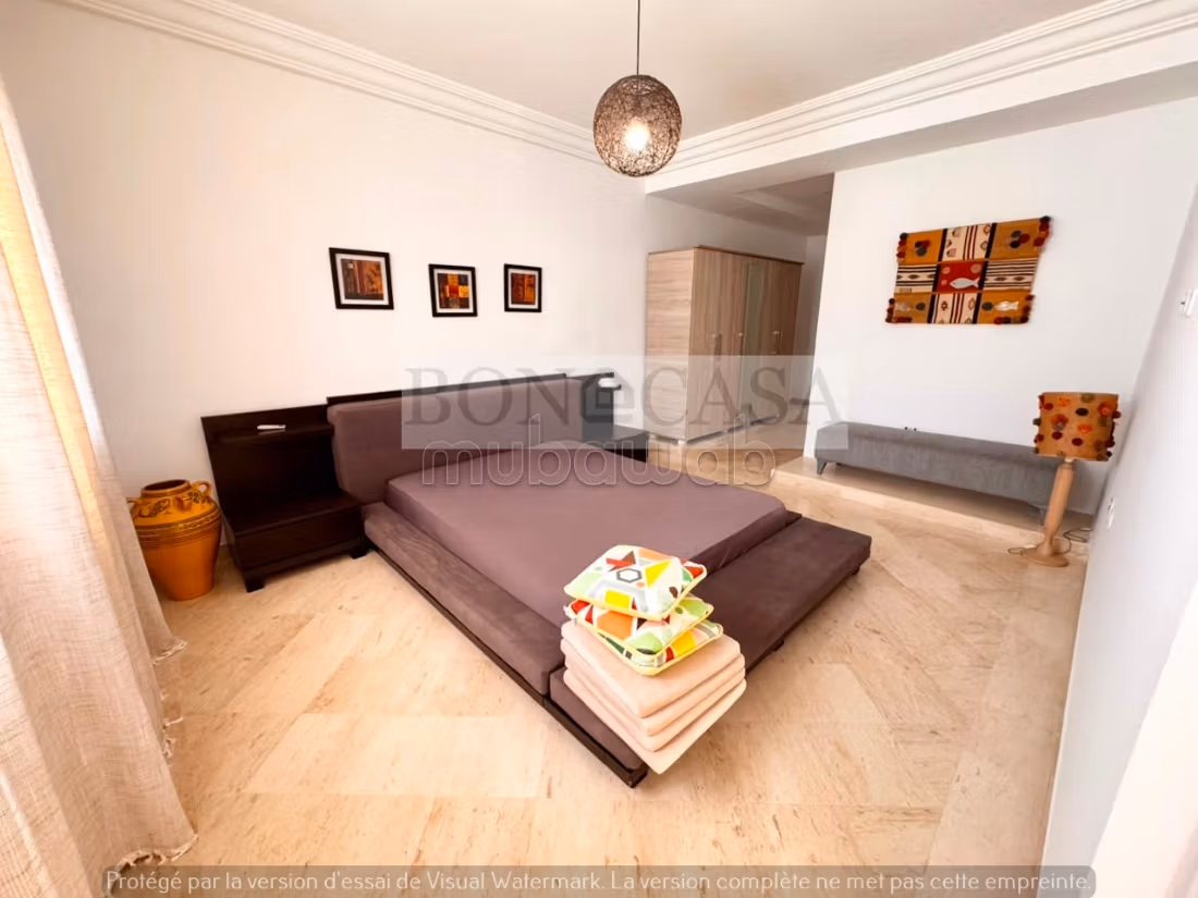 Duplex S3 arredato con terrazza in affitto nel cuore di Sidi Bousaid