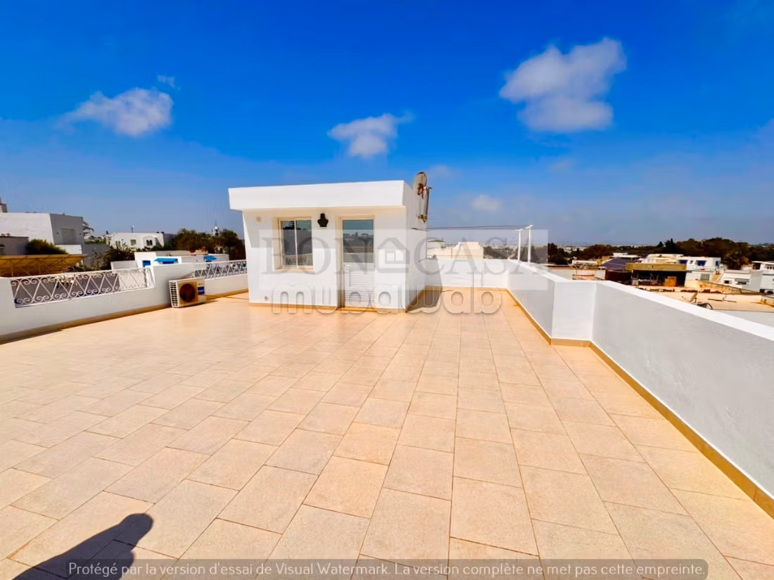 Duplex S3 arredato con terrazza in affitto nel cuore di Sidi Bousaid