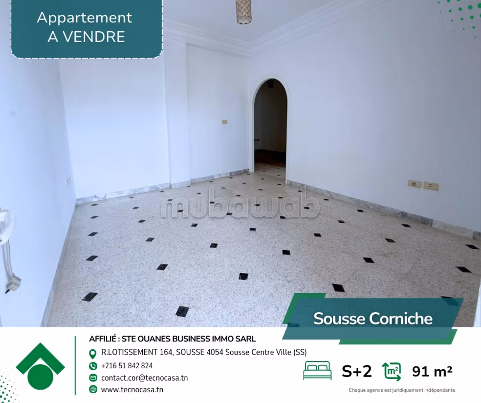A Vendre Appartement S2 prés hôtel Marriott