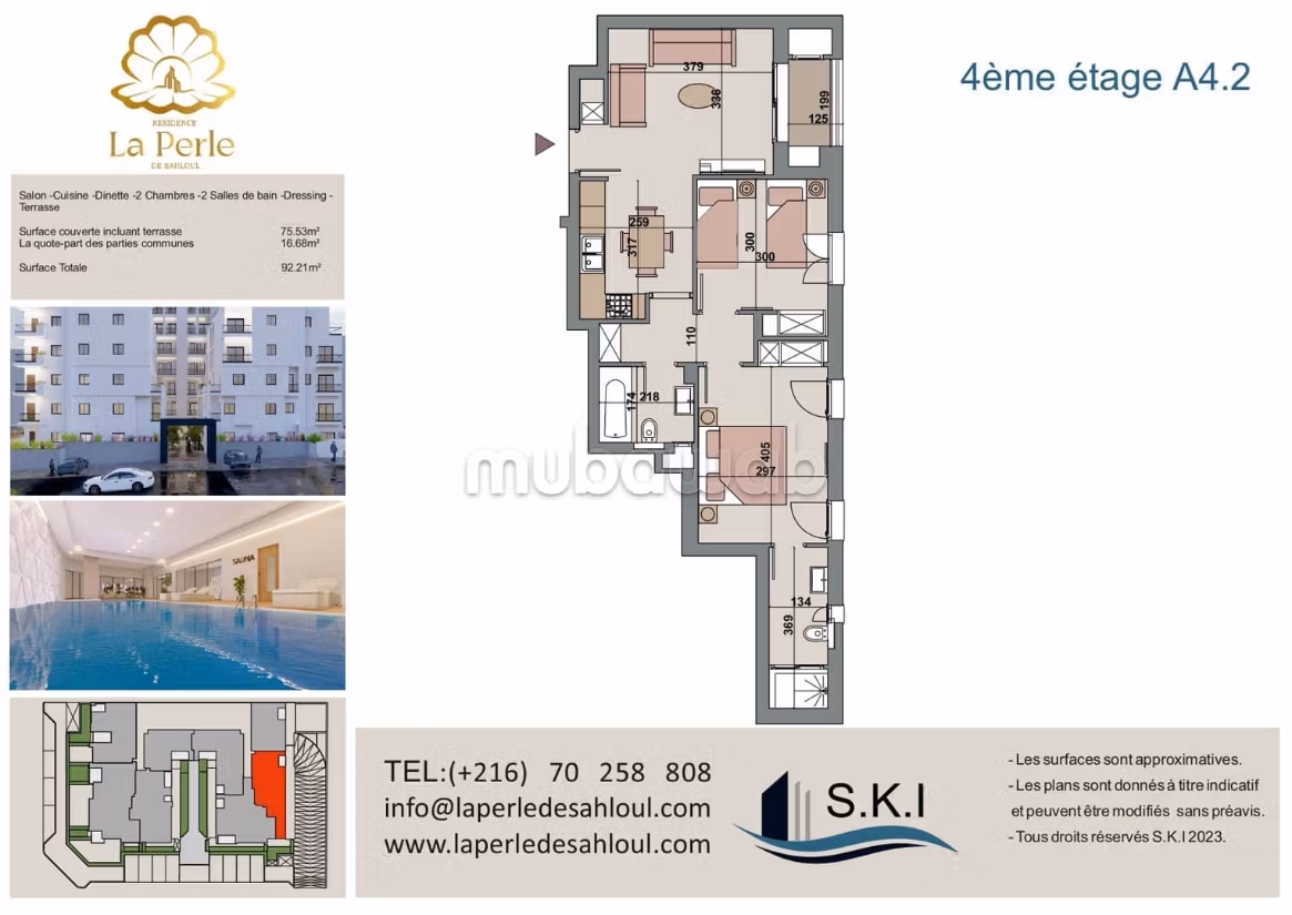 Vendita appartamento. Superficie di 92,21 m²