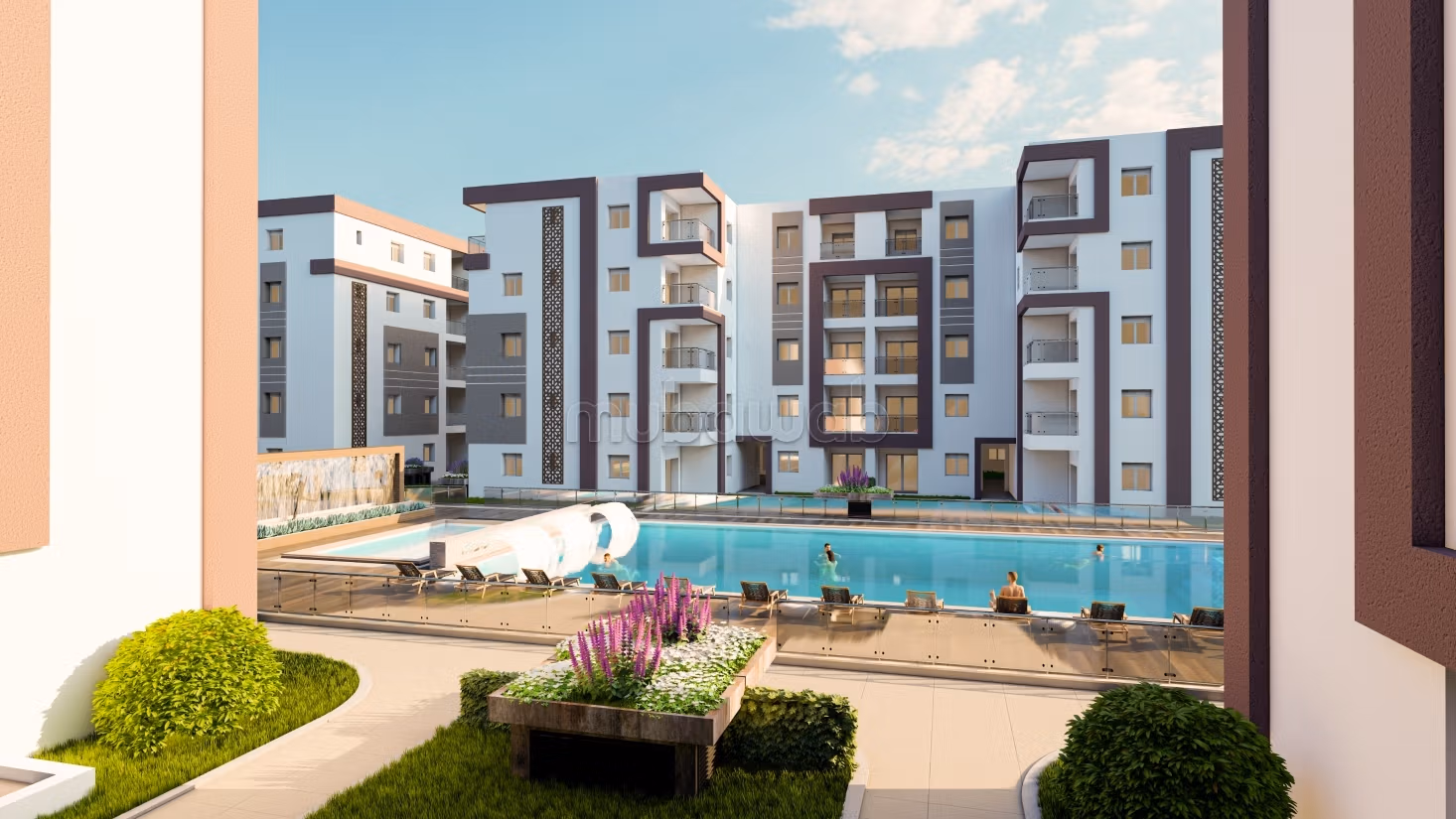 شقة رائعة للبيع ب الحمامات. 3 غرف