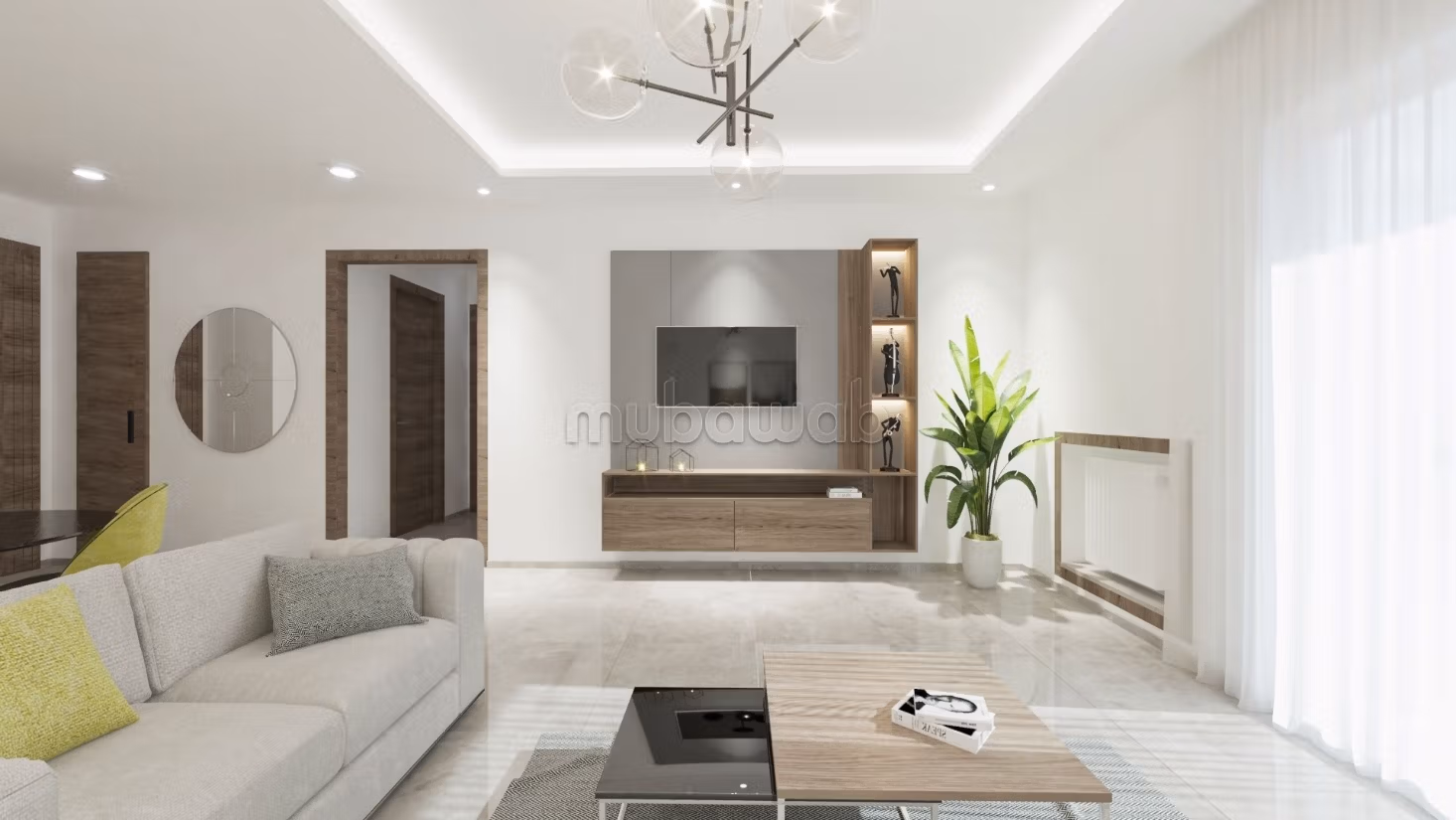 شقة رائعة للبيع ب الحمامات. 3 غرف