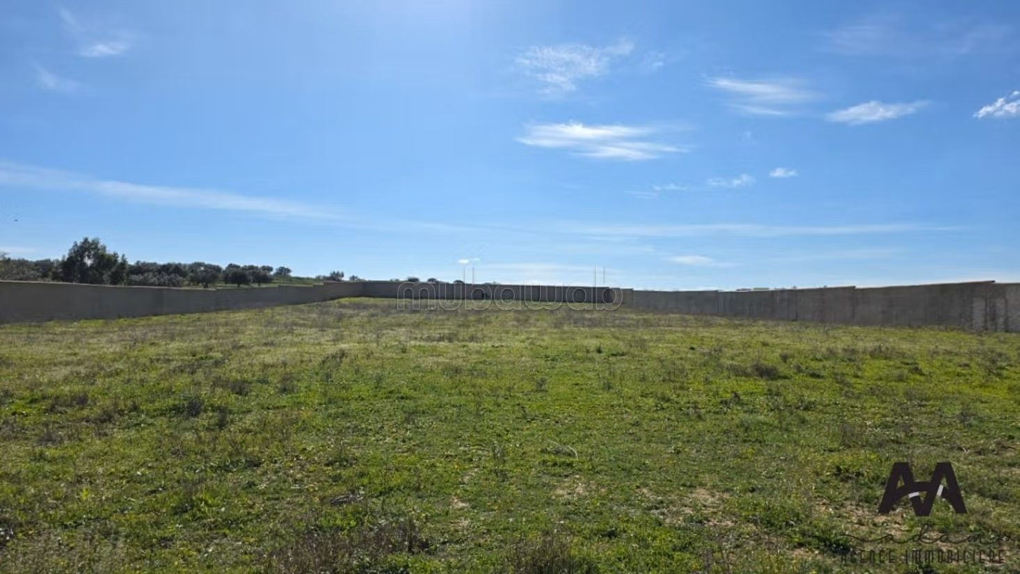 Terrain clôturé de 8 200 m² à Hammamet