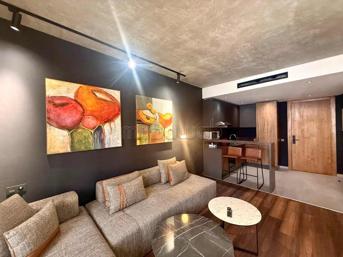 En Location Meublé: Magnifique Studio Neuf Jamais habité à Ghautier,
Casablanca