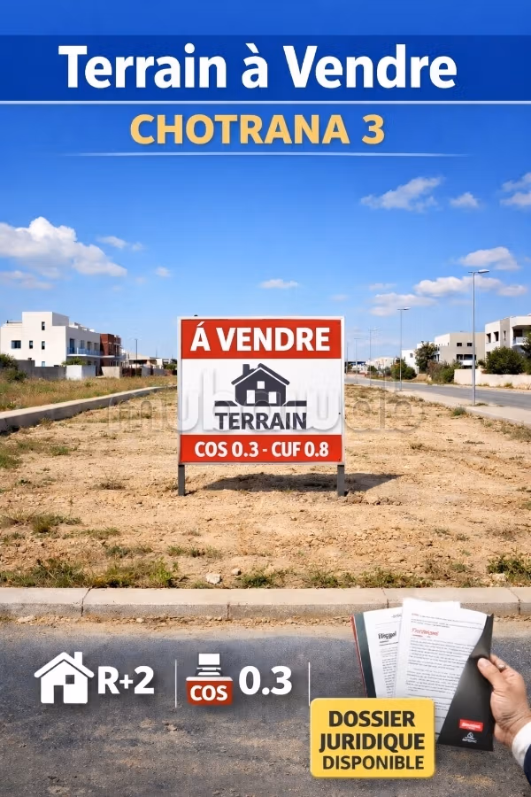 Terrain de 676m², Chotrana 3
