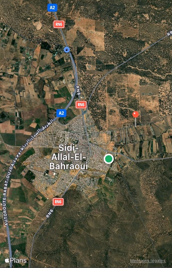 Terrain pour lotissement à sidi allal bahraoui
