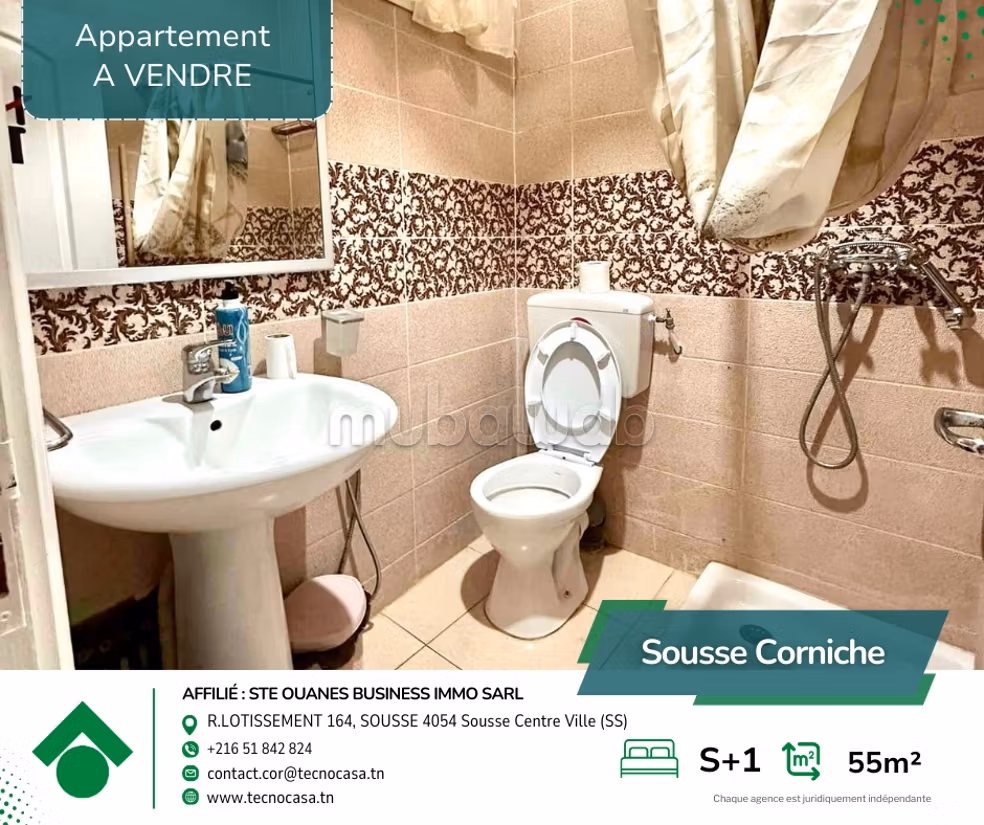 À vendre – Appartement S1 meublé à la Corniche