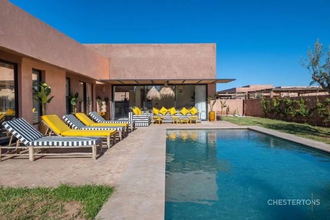 Villa contemporaine avec piscine à Route Amizmiz, Marrakech