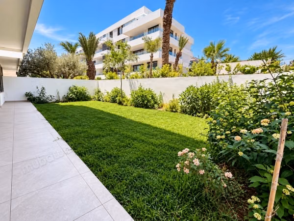 Appartement F2 rez de jardin neuf à louer – L’Orangerie de Souissi