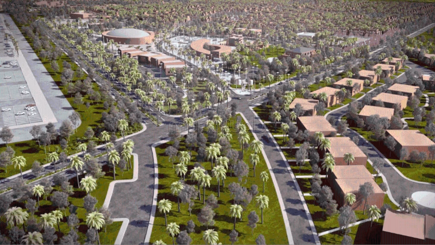 Perceel Grond 160m Villa Zone in Marrakech Sport City