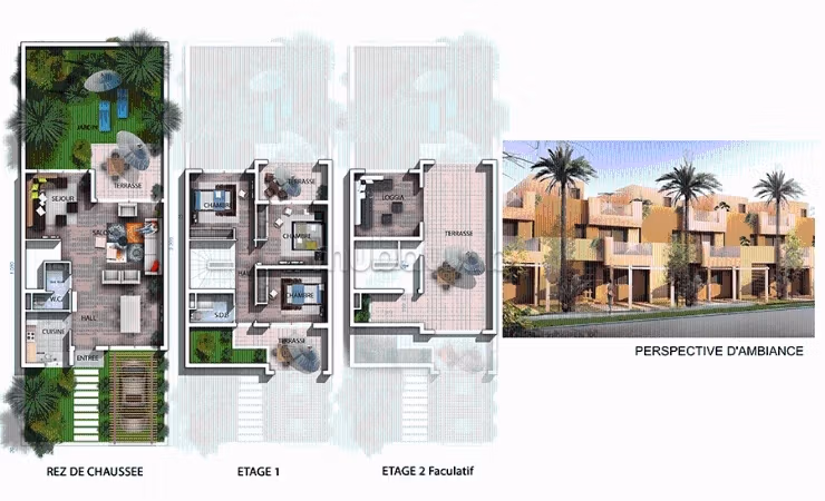 Lot Terrain 160m Zone Villa à Marrakech sport City
