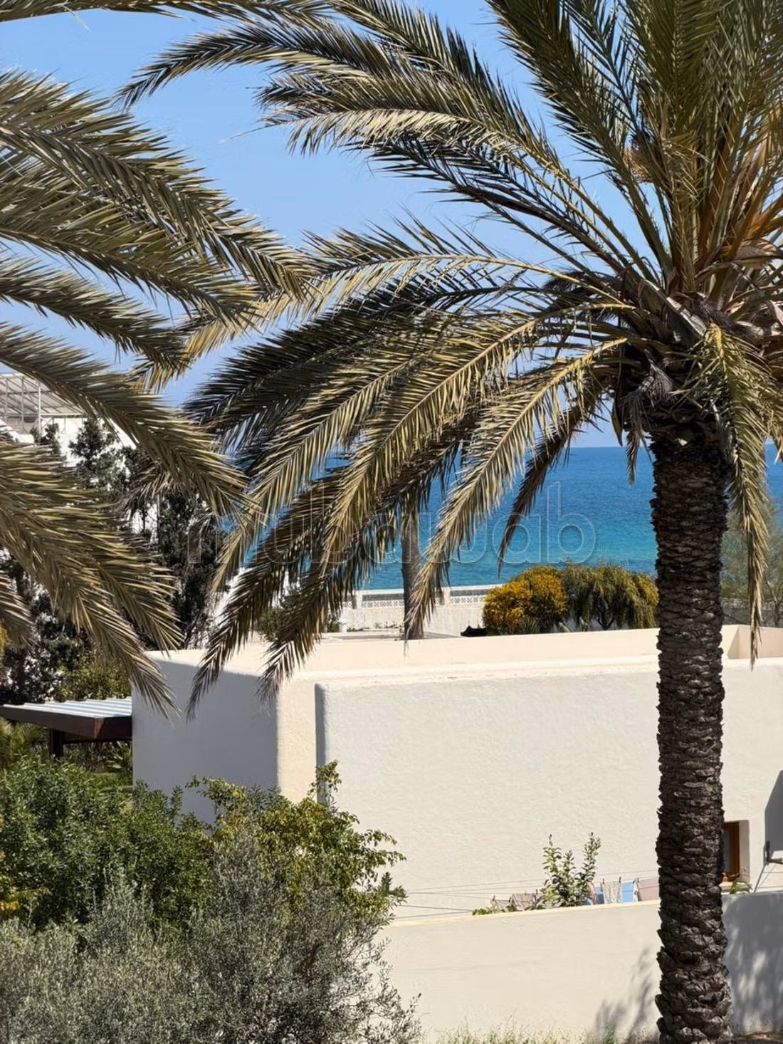Villa de style djerbienne pieds dans l'eau à sousse