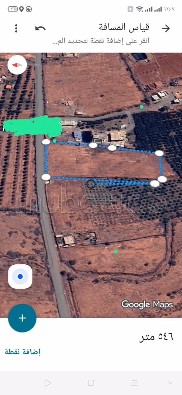 Vente terrain à Ouled Teïma. Surface de 15000 m²