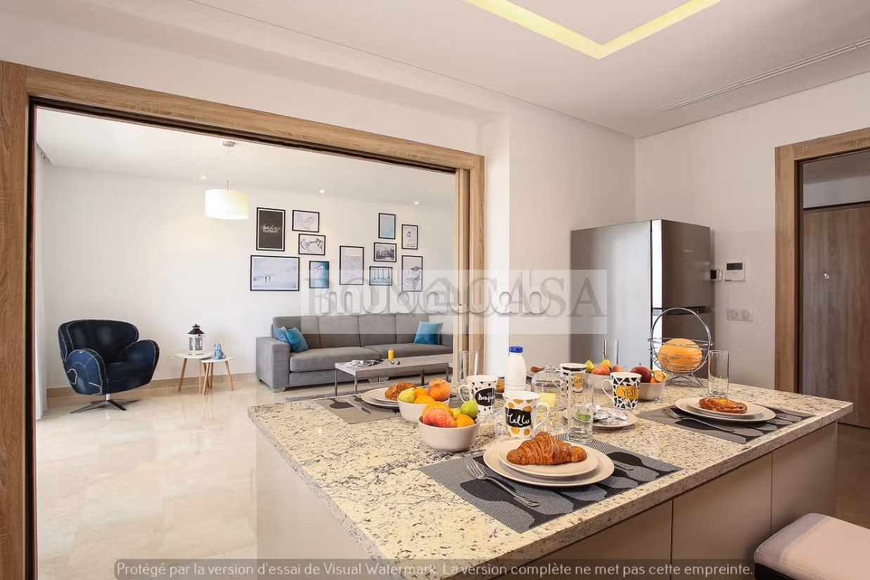 S2 Appartamento arredato con terrazza in affitto a Gammarth