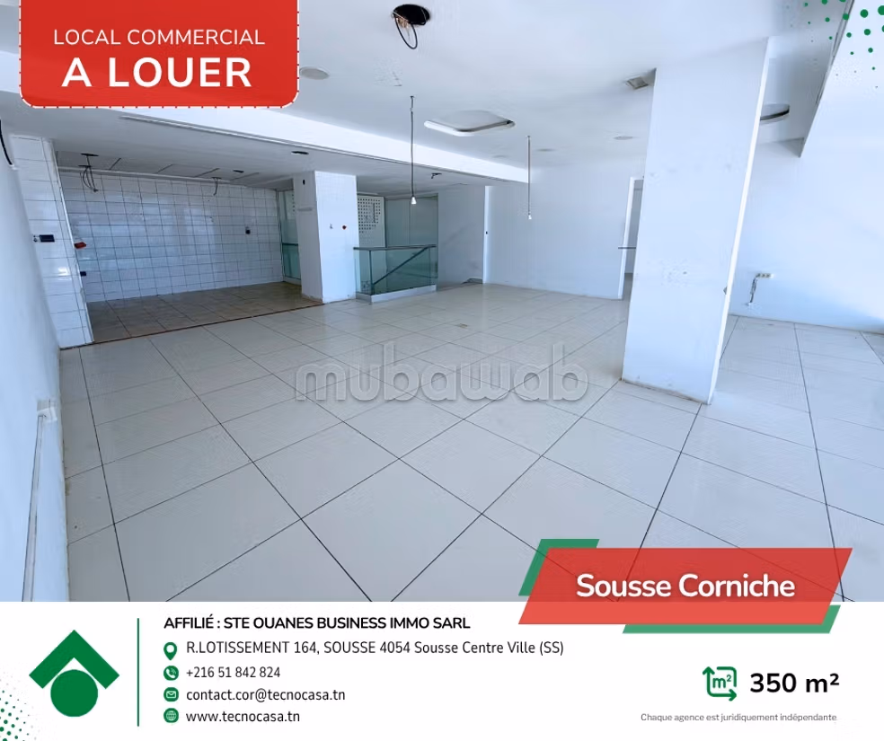 For rent - Commercial space in prime seaside location