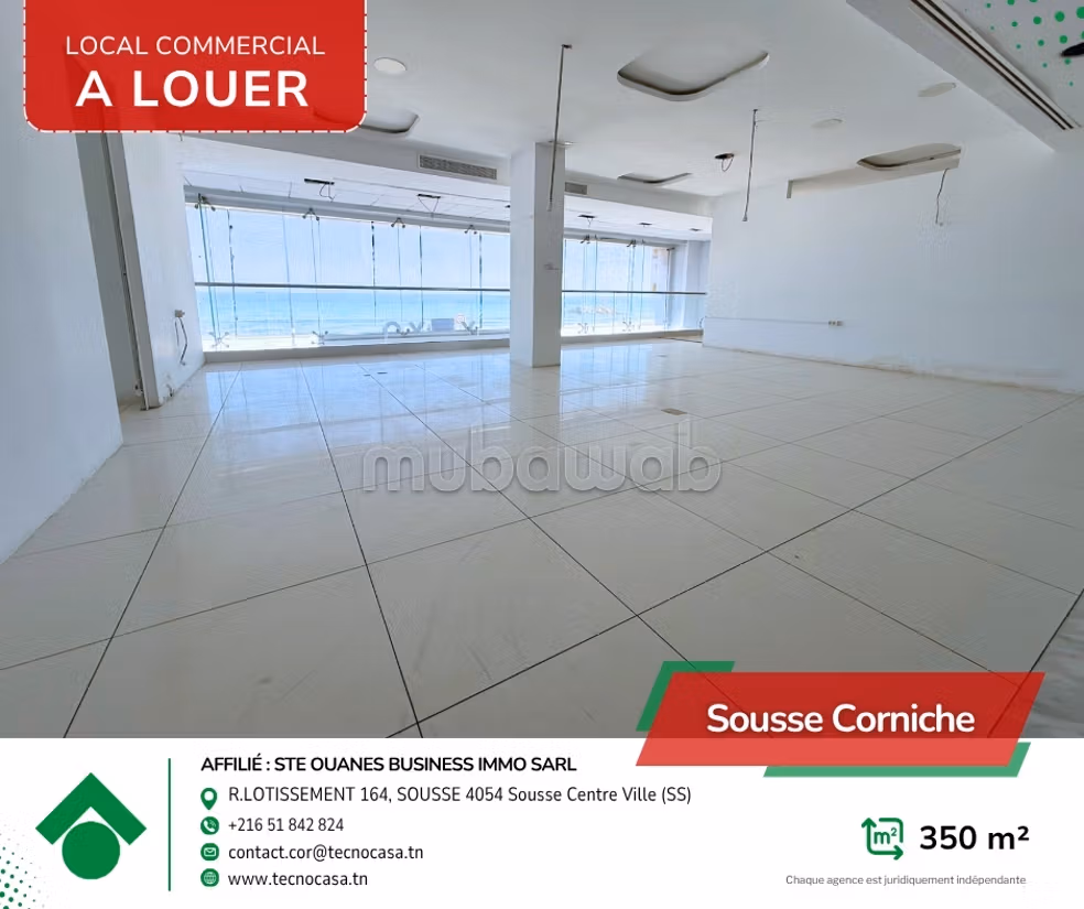 For rent - Commercial space in prime seaside location