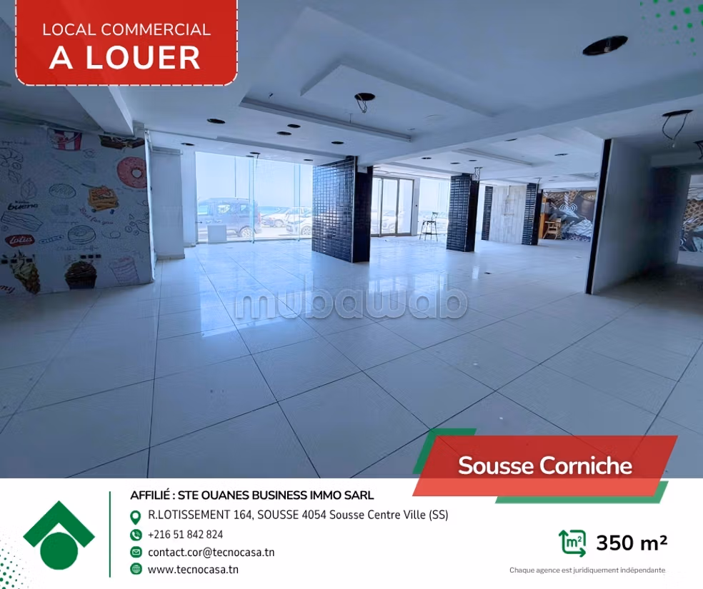 For rent - Commercial space in prime seaside location