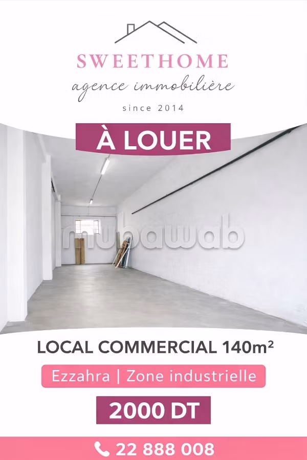 Spazio commerciale in affitto a Ezzahra