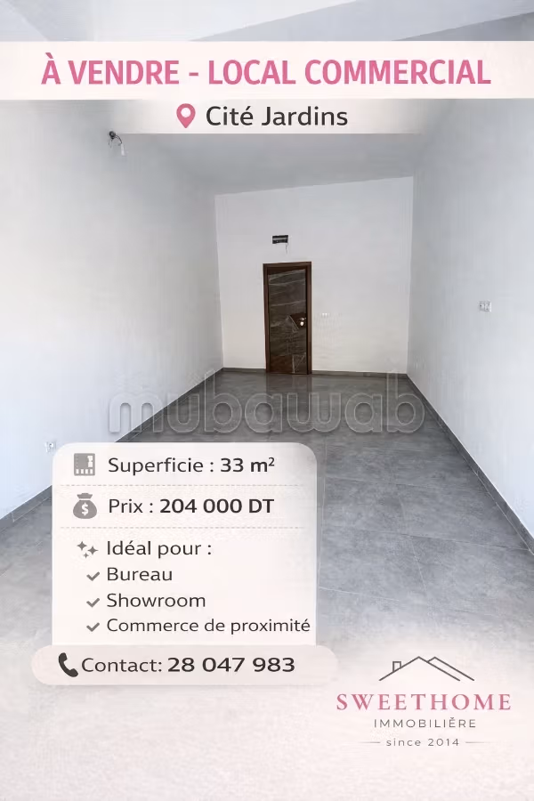 Local commercial à vendre à Cité jardins