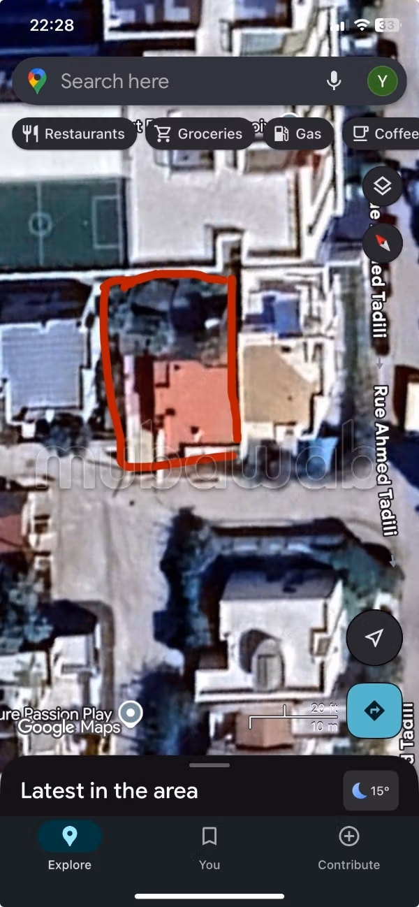 Terrain à acheter à Drissia. Superficie 380 m²