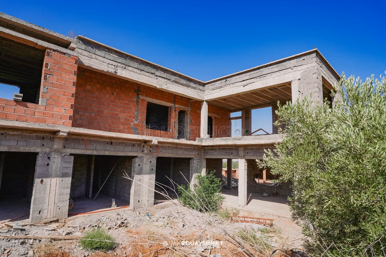 Dream villa under construction in Ourika
