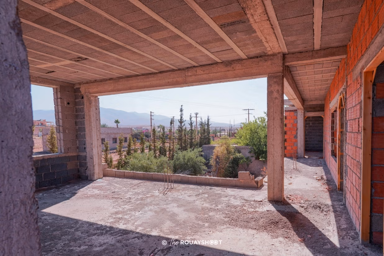 Dream villa under construction in Ourika