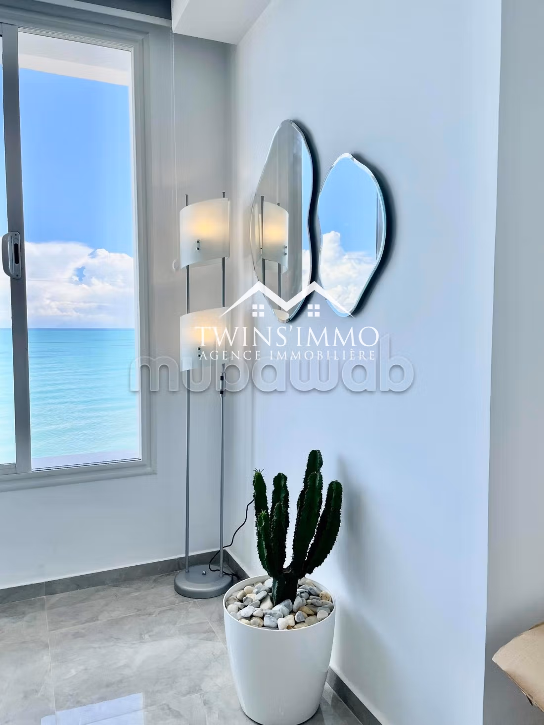 Appartamento S2 arredato a Gammarth, Vista mare