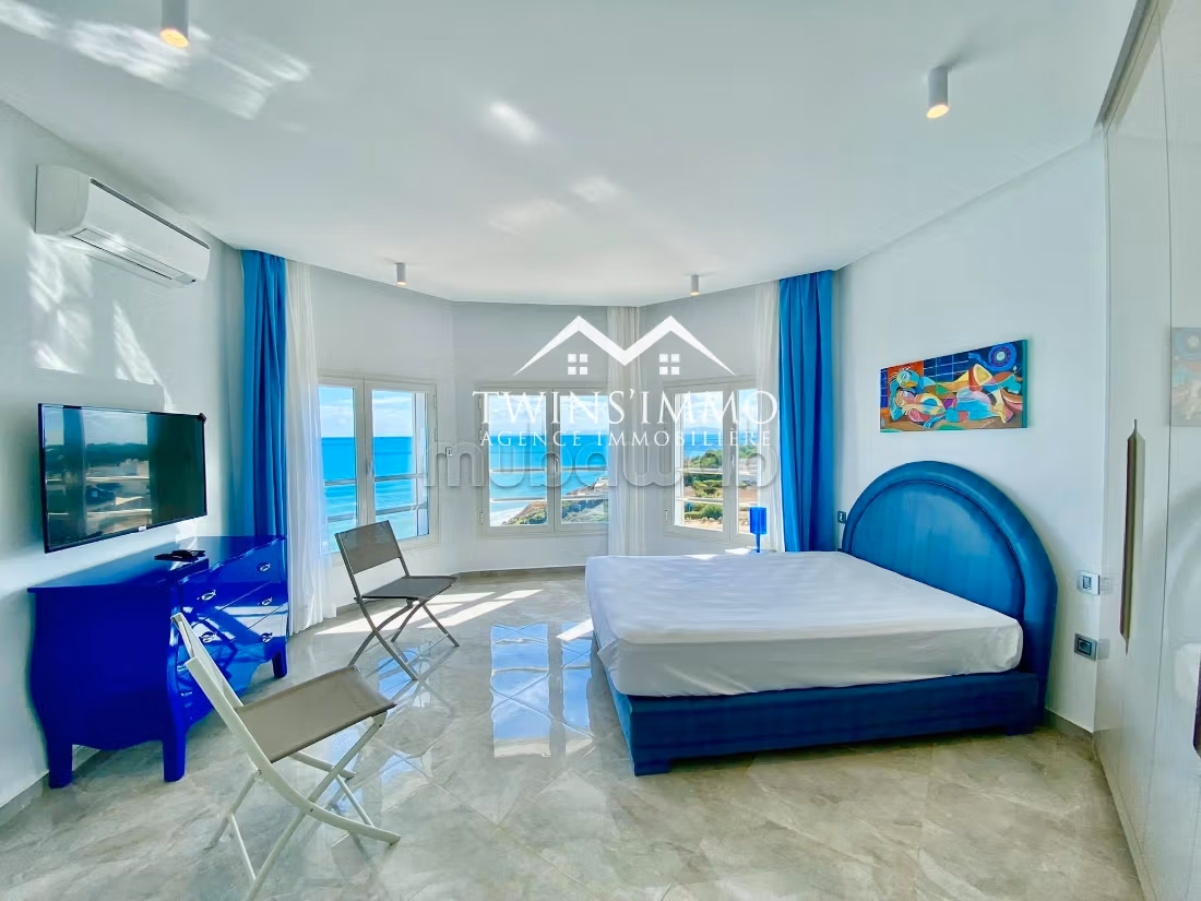 Appartamento S2 arredato a Gammarth, Vista mare