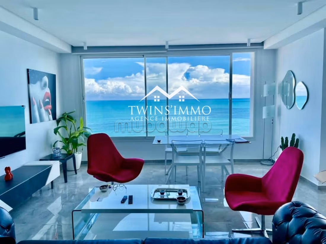 Appartamento S2 arredato a Gammarth, Vista mare