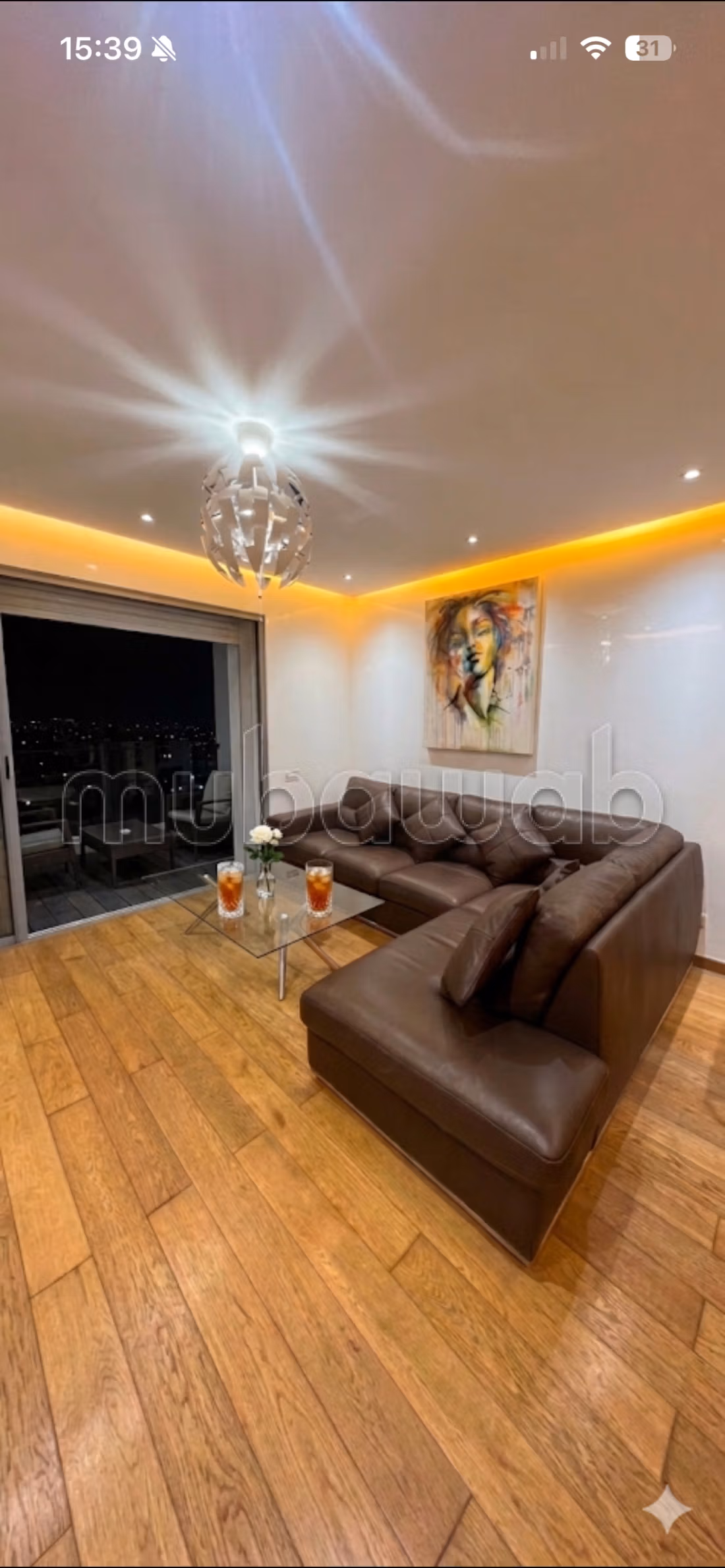 Splendido appartamento in affitto a Casablanca Marina. 1 bella camera da letto. Ammobiliato