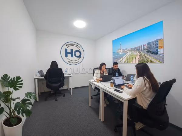 Bureau à louer pour 2 à Casablanca, HQ Aïn Sebaâ 
Bernoussi