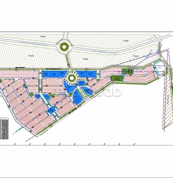 Terrain villas a vendre 452 m