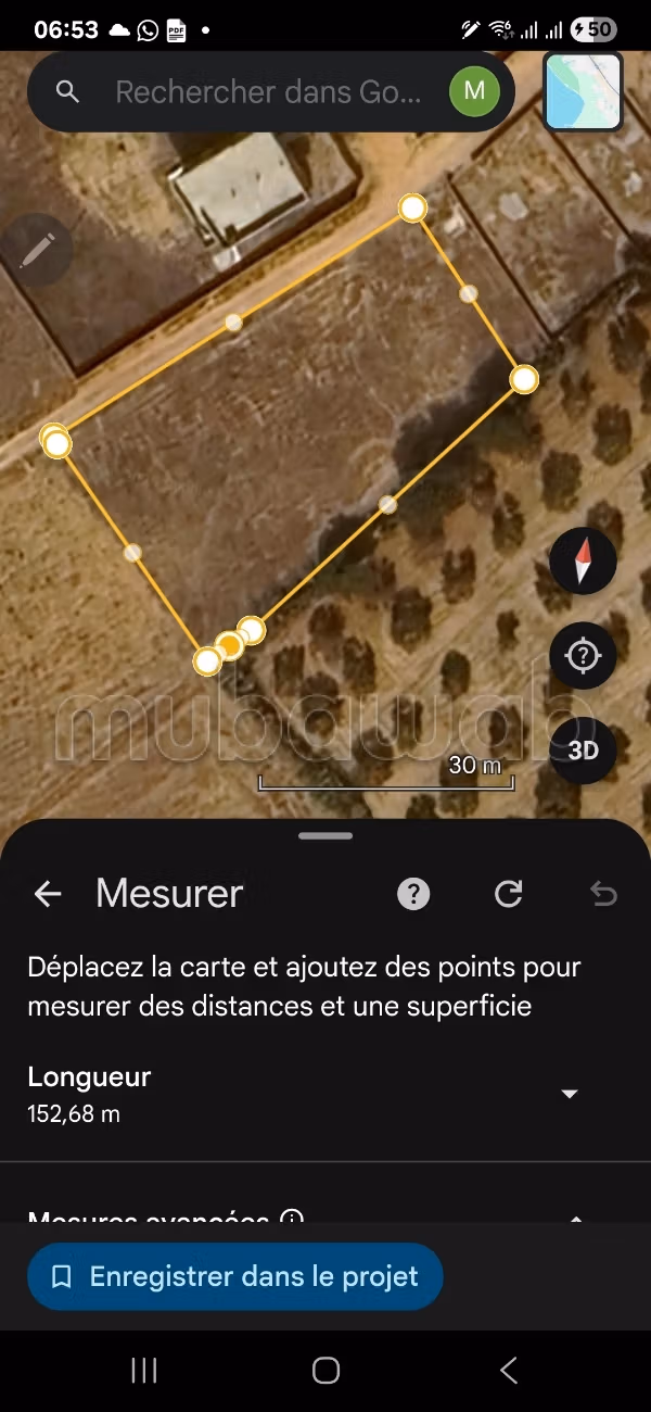 450m2 a vendre près de la plage