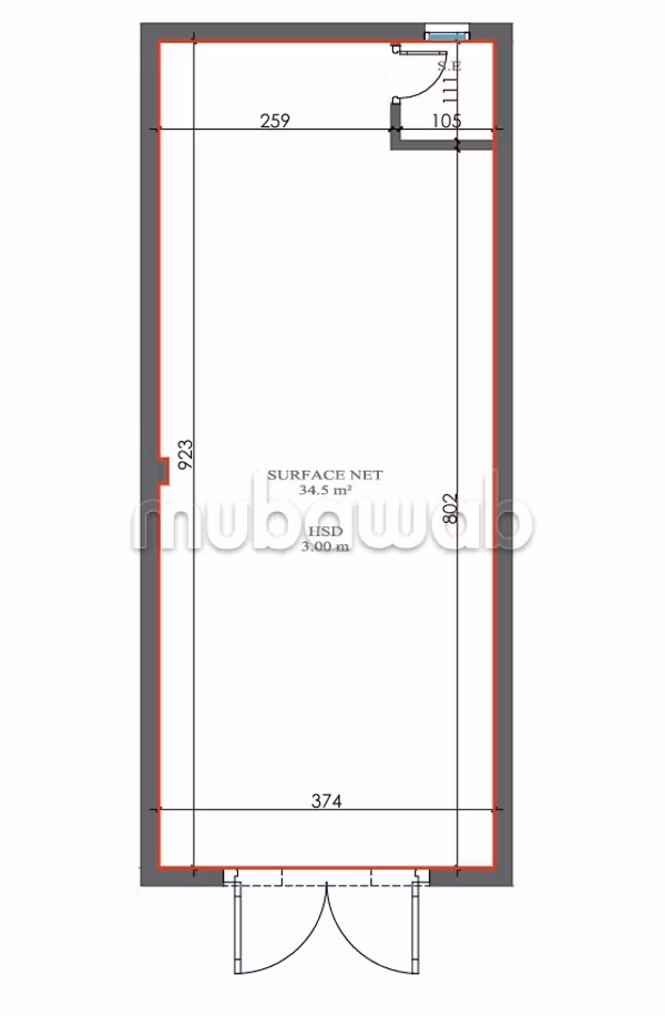 A vendre local commercial de 35 m²