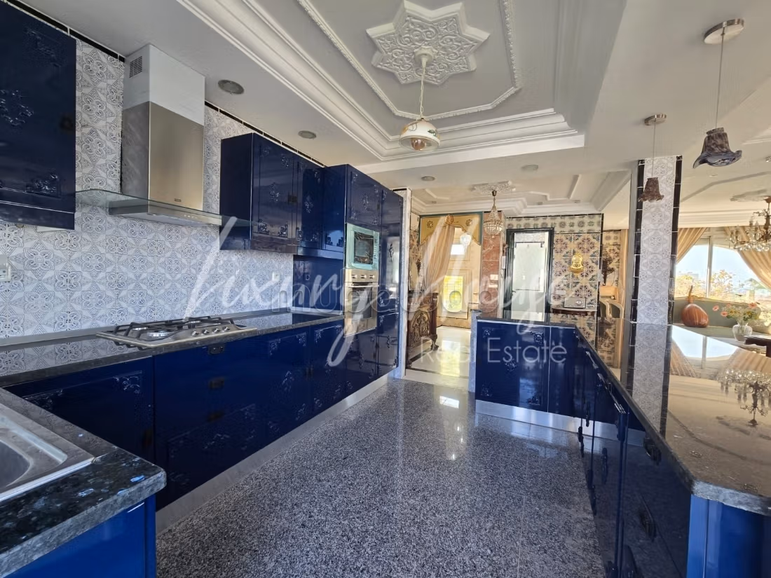 Duplex S3 arredato con vista mare in affitto a Gammarth