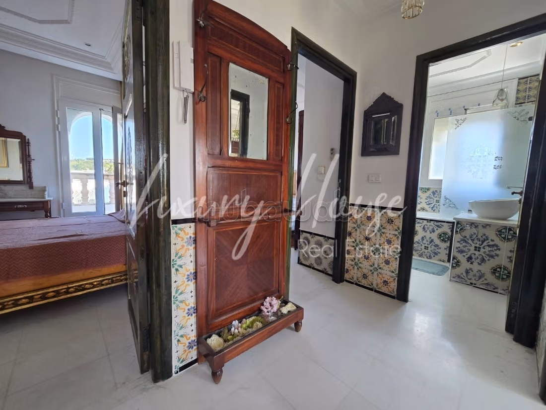 Duplex S3 arredato con vista mare in affitto a Gammarth
