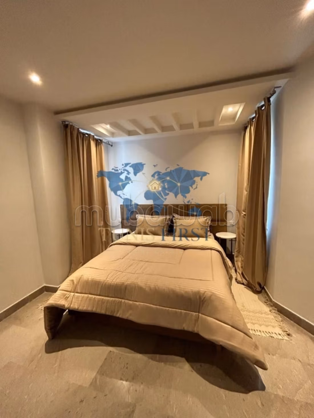 In affitto un duplex S2 arredato con giardino a Cartagine