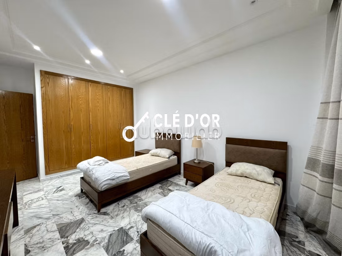 Appartement S3 meublé à louer au Jardin de Carthage
