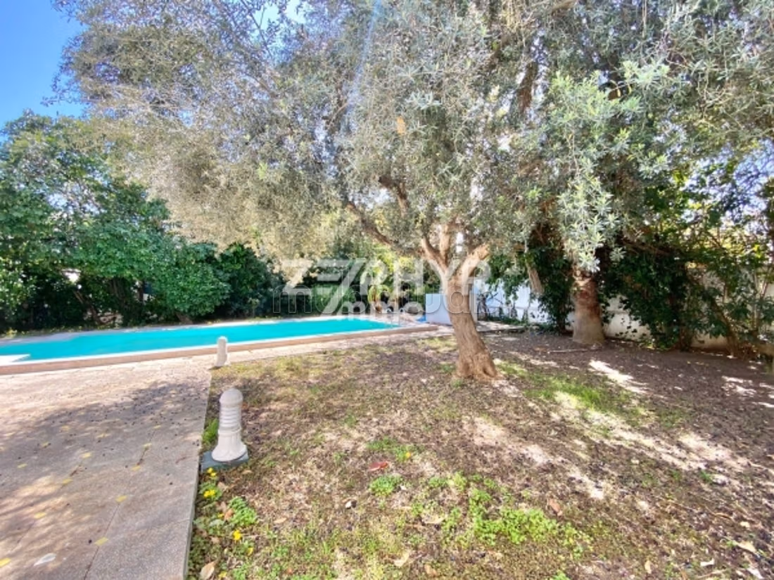 A louer Villa avec un grand jardin et piscine à Carthage