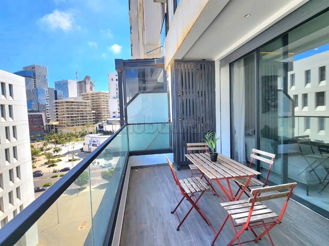 Appartamento in affitto a Casablanca Finance City. 2 belle camere da letto. Arredato