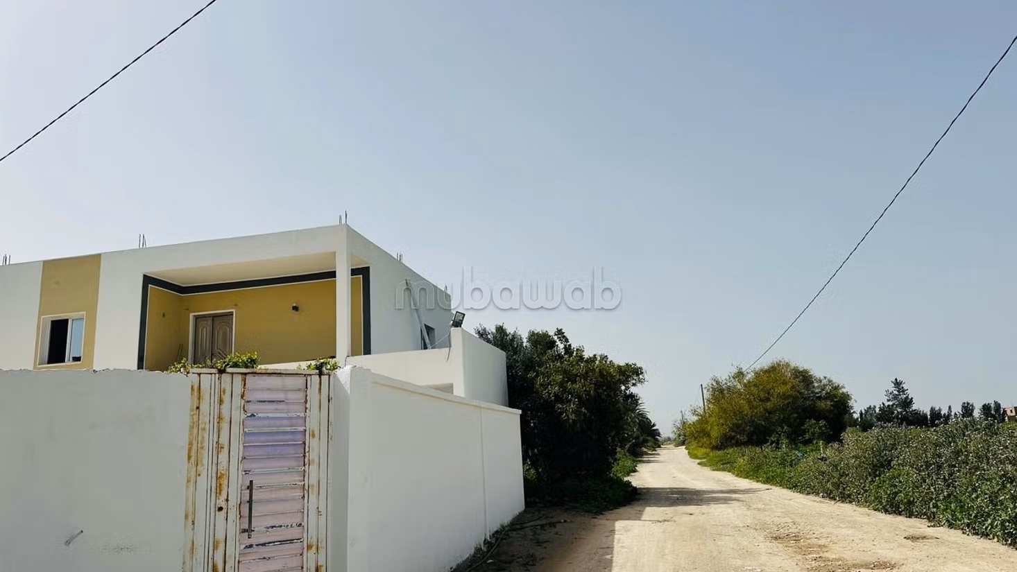 Terrain 10 min de Yasmine Hammamet 
nature calme