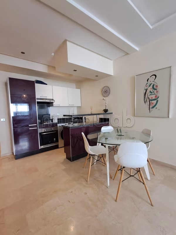 Splendido appartamento in affitto a Casablanca Finance City. 2 camere da letto. Arredato
