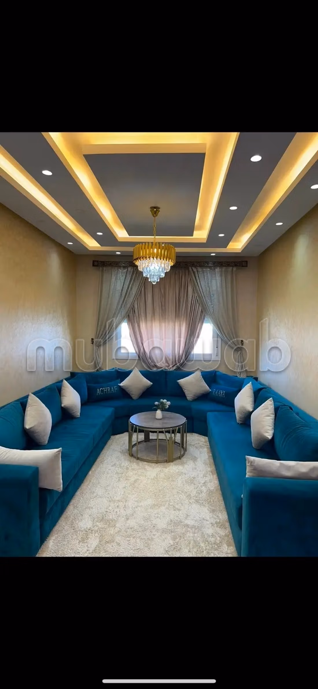 Bel appartement en location à Hay el matar. 
1 Pièce. Salon typique marocain, résidence sécurisée