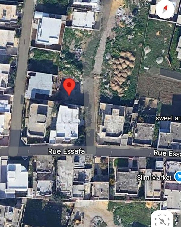 Terrain à Cité Ghazela 2 – Rue Essafa – 257 m²